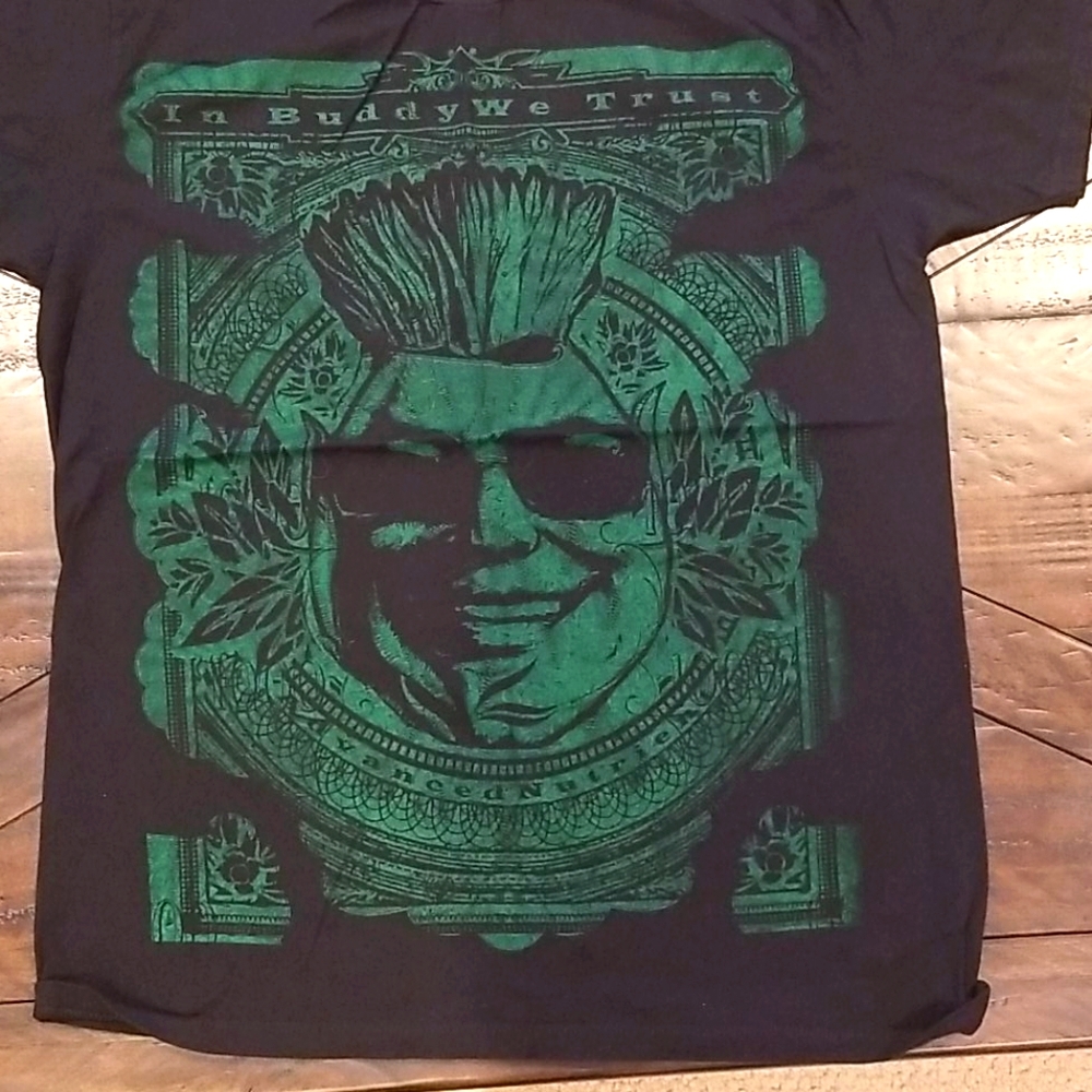 In buddy we trust tshirt large. New